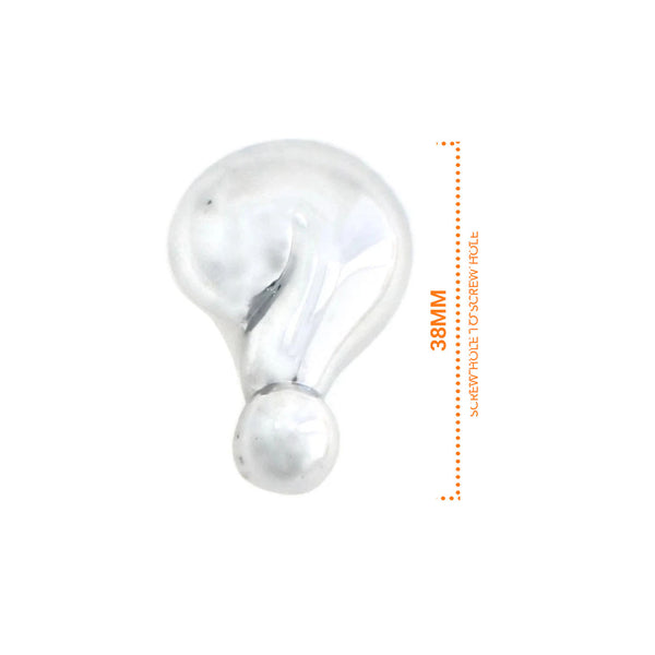 829 Question Mark Chrome Knob Handle