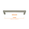 8371 Stainless Solid Square Handle