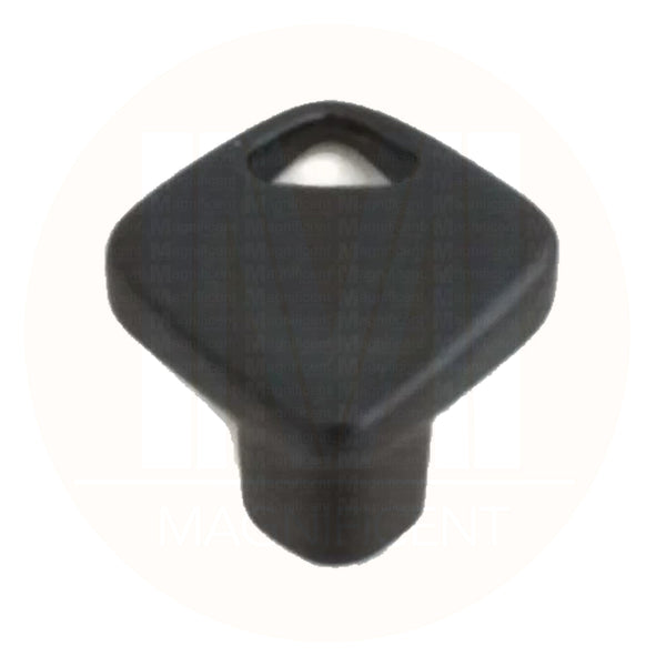 846 Black Coated Knob