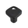 846 Black Coated Knob