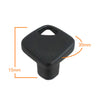 846 Black Coated Knob