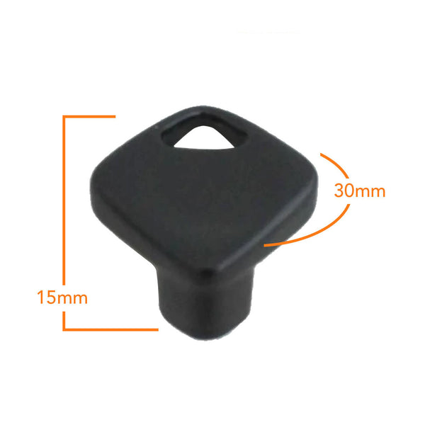 846 Black Coated Knob