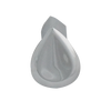 849 Teardrop Chrome Knob Handle