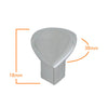 849 Teardrop Chrome Knob Handle