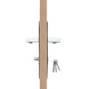 Corona Entrance Mortise Lockset with Square Backplate