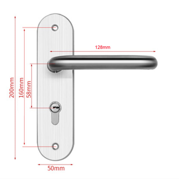 Corona Entrance Mortise Lockset with Round Backplate