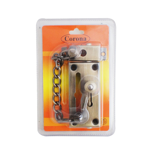 Corona Stainless Door Chain with Bolt