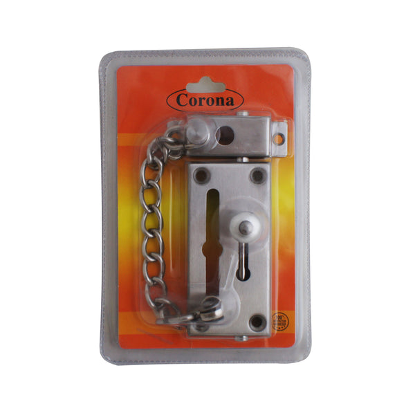 Corona Stainless Door Chain with Bolt