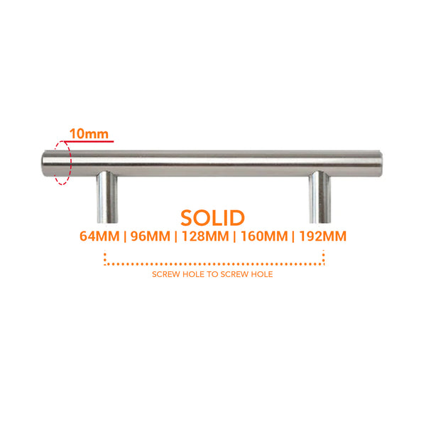 8925 Stainless Solid Pull Handle