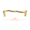 922 Plain Satin Gold Pull