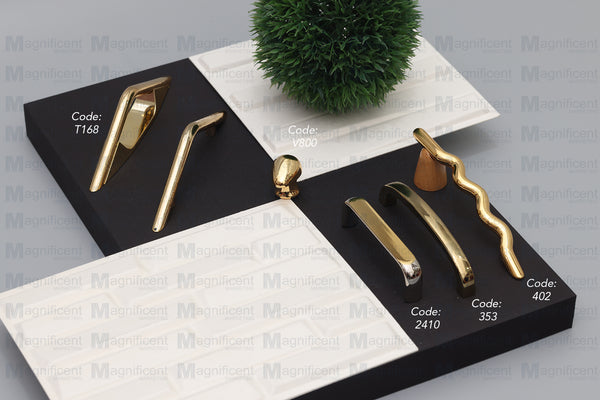 2410 Plain Solid Brass Pull