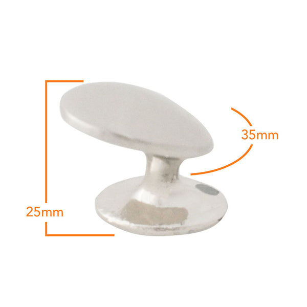 9905 Plain Stainless Knob