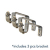 Egg Antique Brass Iron Curtain Rod Set