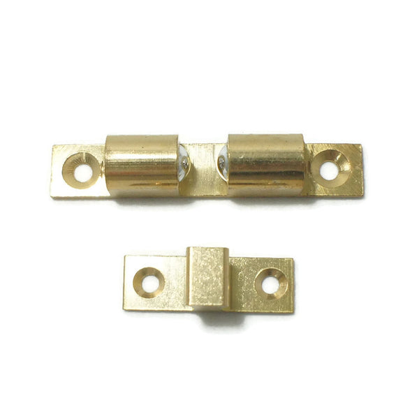 Brass Double Ball Catches (Polished Brass)