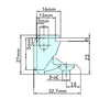 170 Silver Control Box Hinge (Big)