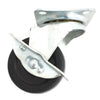 Plate Type With Brake Black Rubber Caster