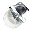 Plate Type With Brake White Nylon Caster