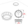 Desk Cable Grommet (Black)