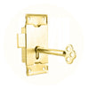 Flush Mounted Brass Lock