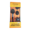 Corona Entrance Lock Black Handle Set