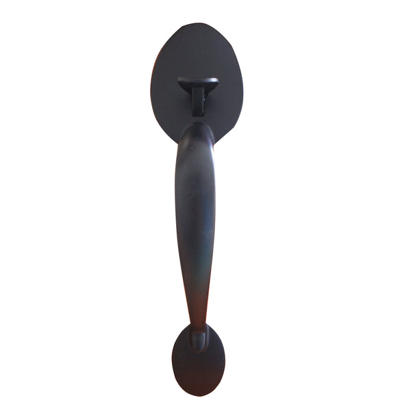 Corona Entrance Lock Black Handle Set