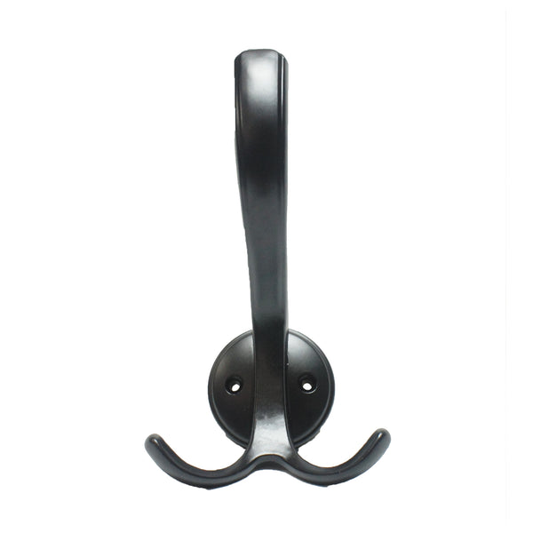 Black Powder Coated Coat and Hat Hook