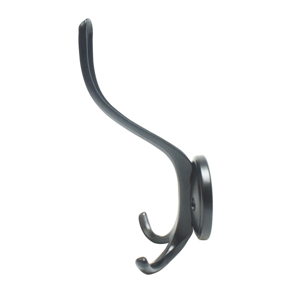 Black Powder Coated Coat and Hat Hook