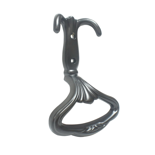 Black Powder Coated Tieback Hook