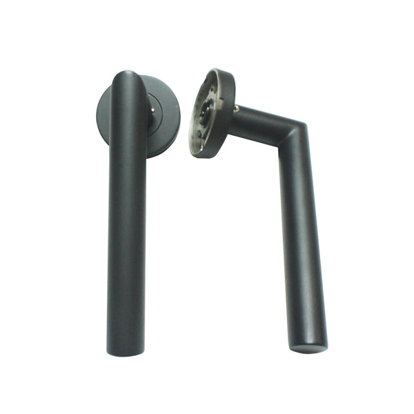 Corona Mortise Lockset Black