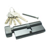 Corona Mortise Lockset Black