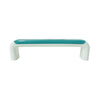 3056 Plastic White / Green Pull Handle