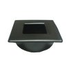 1411 Square Black Flush Pull