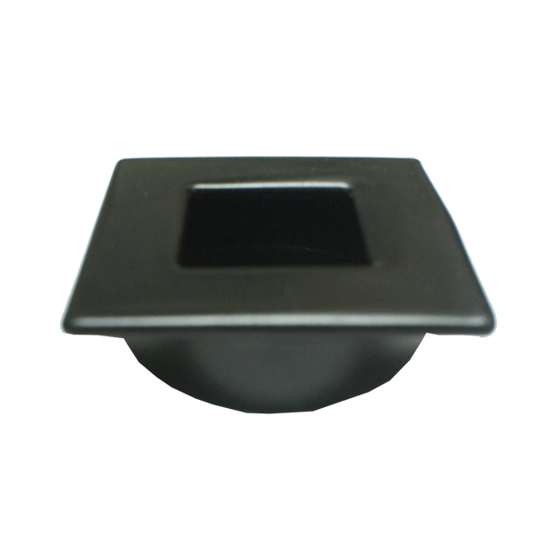 1411 Square Black Flush Pull