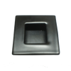 1411 Square Black Flush Pull
