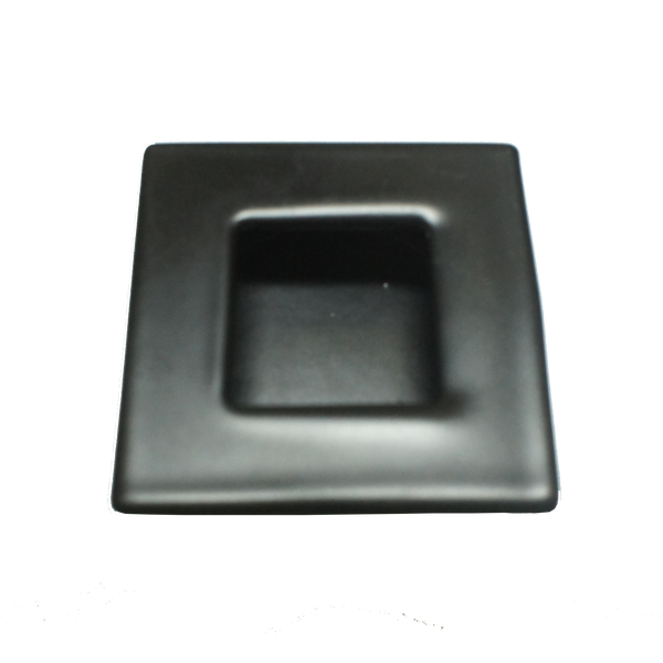 1411 Square Black Flush Pull