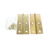 Brass Narrow Butt Hinge with Screw (24 pieces)