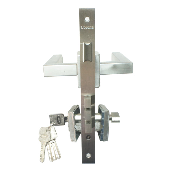 Corona Square Entrance Mortise Lockset