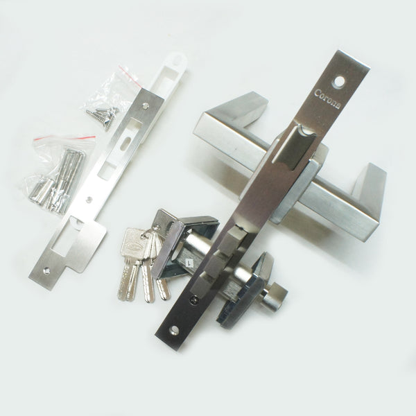 Corona Square Entrance Mortise Lockset