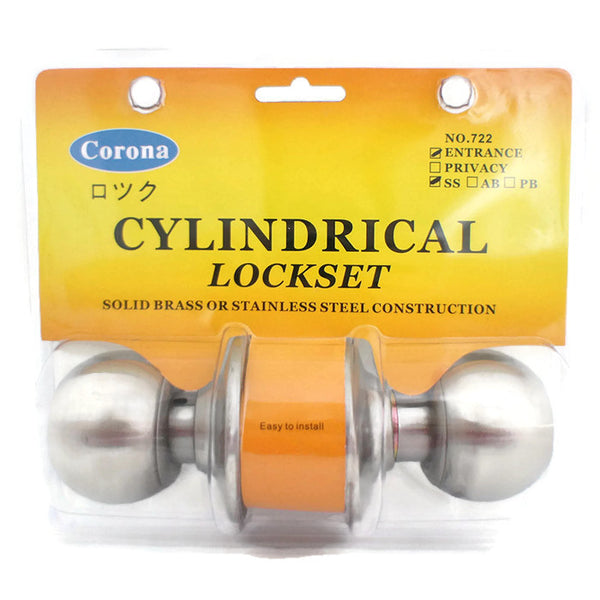 Corona Cylindrical Entrance Keyed Lock