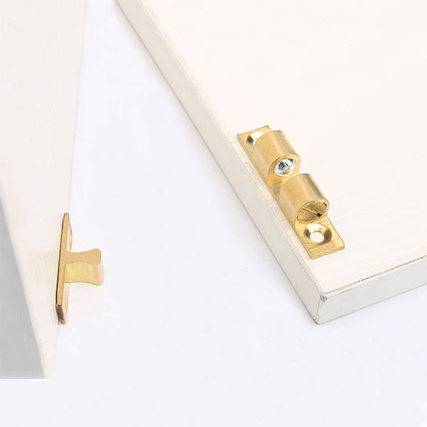 Brass Double Ball Catches (Polished Brass)