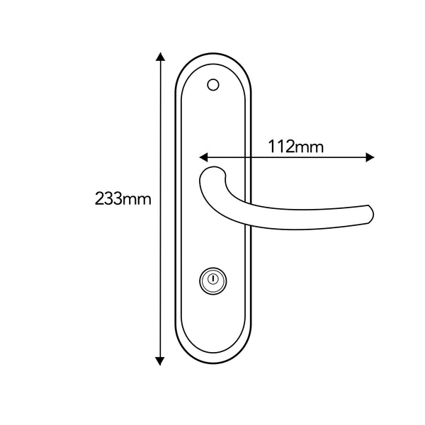 Frascio Single Solid Brass Door Lock