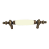 1401 Beige Antique English Classy Ceramic Pull