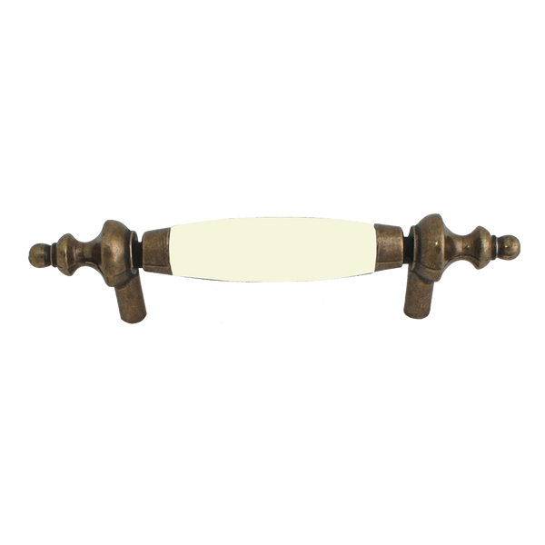 1401 Beige Antique English Classy Ceramic Pull