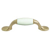 1404 White / Antique English Classy Ceramic Pull