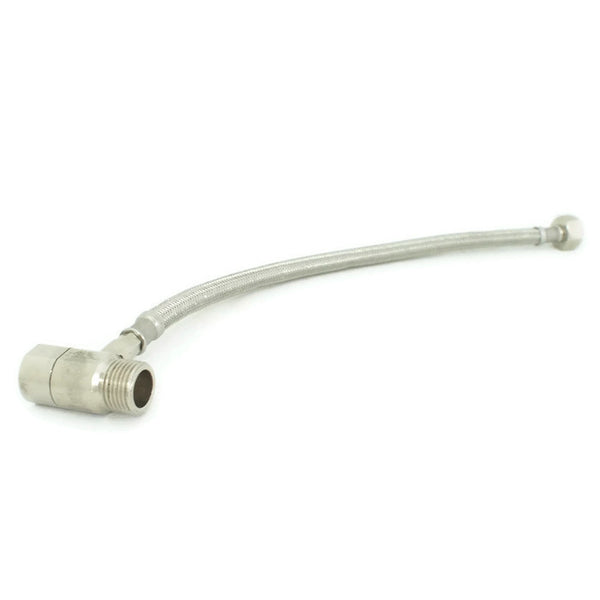 Stainless Flexible Hose with Brass Angle Valve Standard Size (1/2x12"x14")