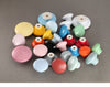 1230 Plain Gray Plastic Knob