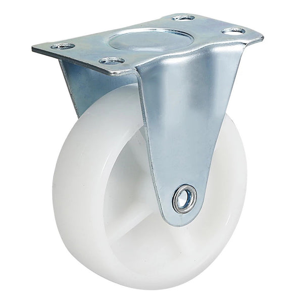 Fixed Rigid Type White Nylon Caster (4 pieces)