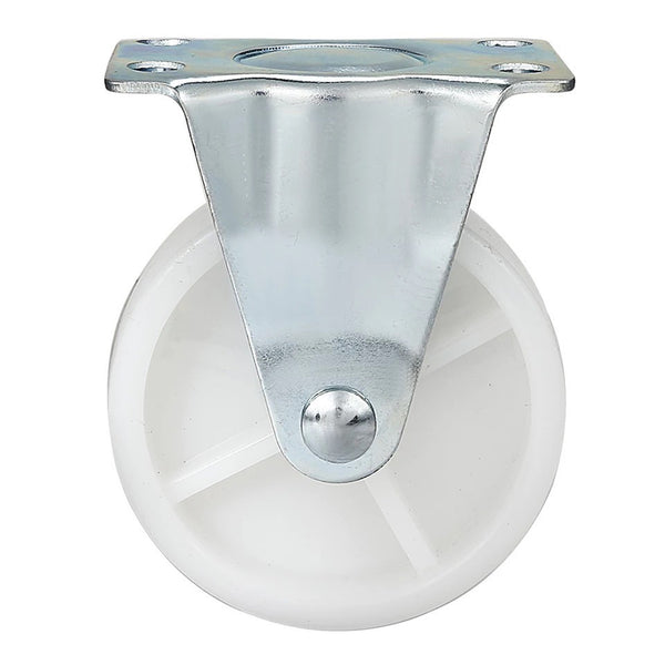 Fixed Rigid Type White Nylon Caster (4 pieces)