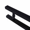 Black Square H-Handle 600mm