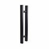 Black Square H-Handle 600mm